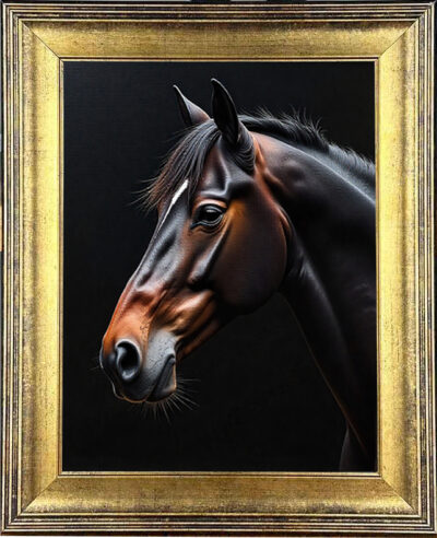 Yağlı Boya Tablo At Portresi